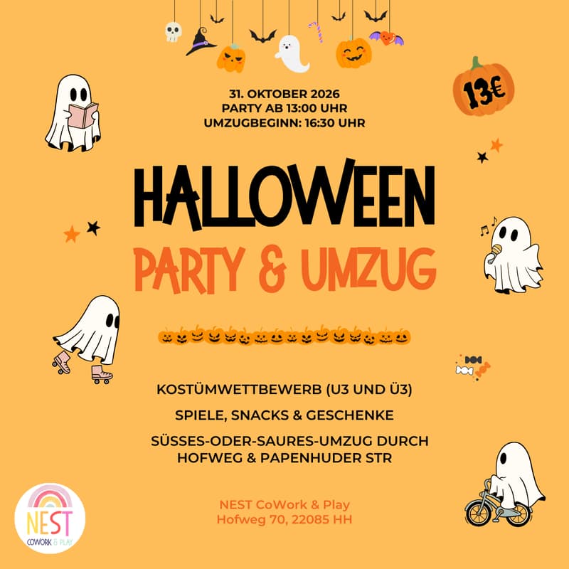 Cover Image for NEST HALLOWEEN PARTY mit Umzug