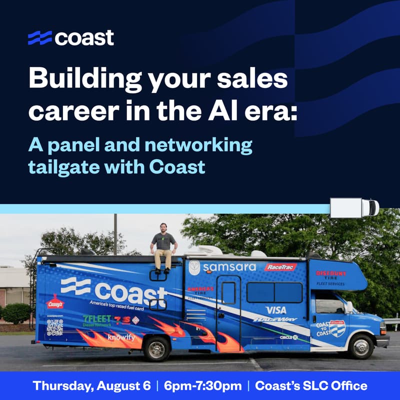 Cover Image for Building your Sales Career in the AI Era: A panel and networking tailgate with Coast