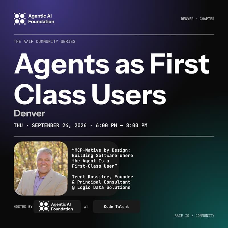 Cover Image for AAIF Community Denver: Agents as First Class Users