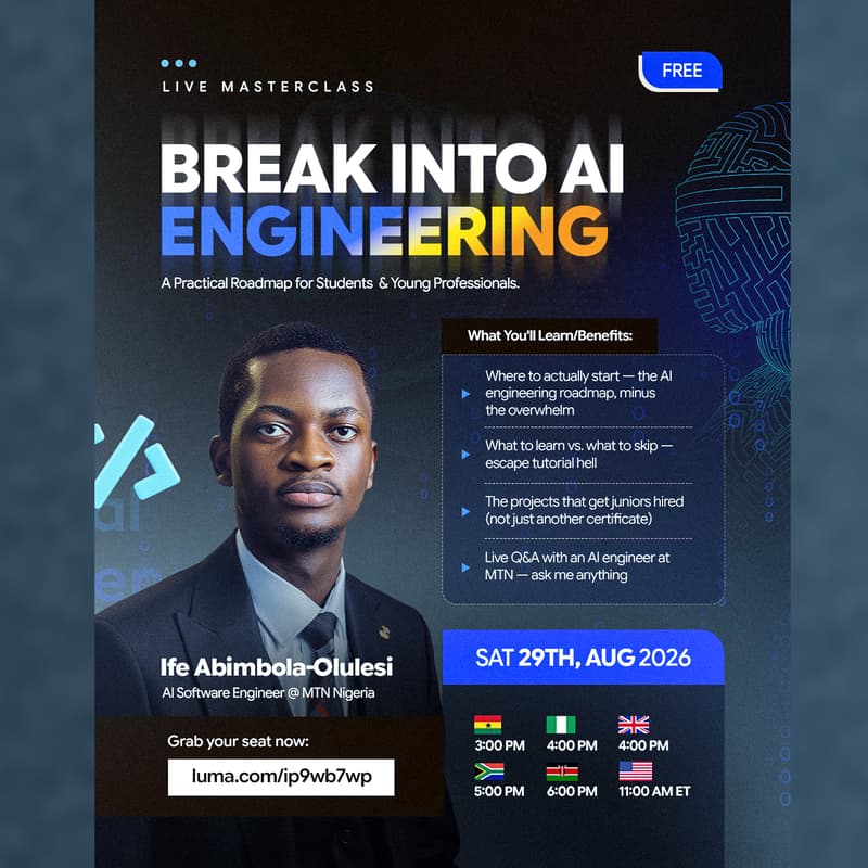 Cover Image for Break Into AI Engineering - A Practical Roadmap for Students & Young Professionals