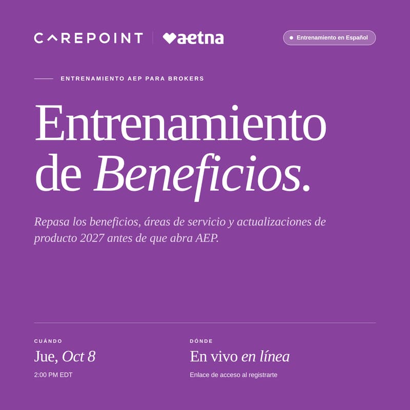 Cover Image for Aetna · Entrenamiento de Beneficios 2027 (Español)