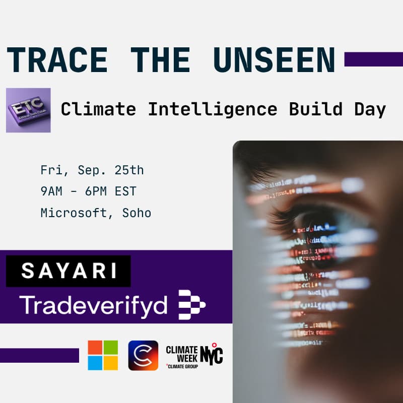 Cover Image for TRACE THE UNSEEN: Climate Intelligence Build Day