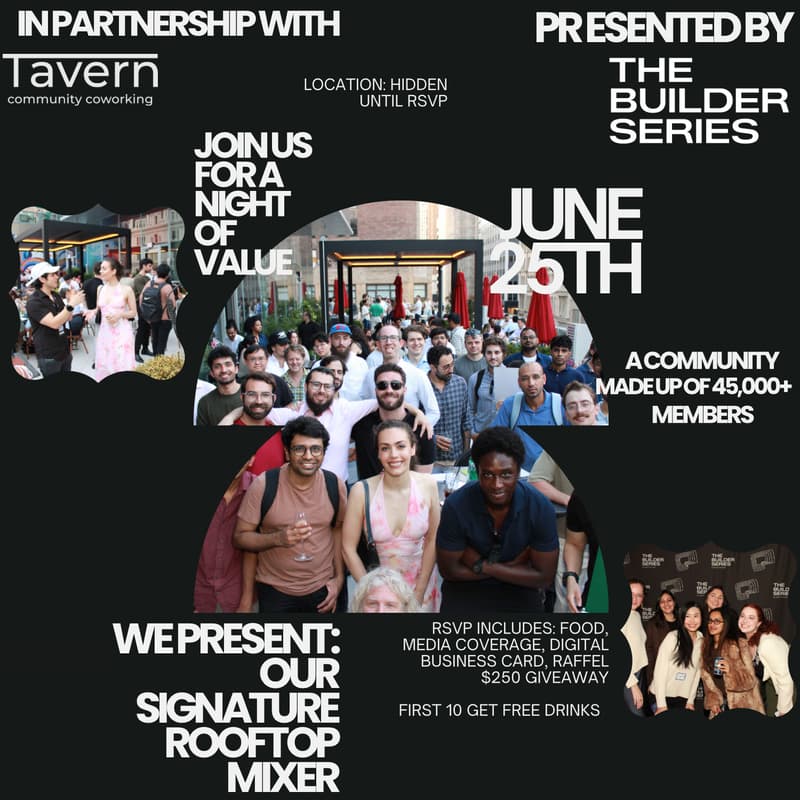 Cover Image for The Builder Series: Founder, Investor & Operator Nights - June 25th