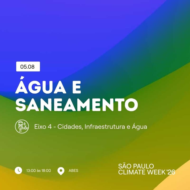 Cover Image for ÁGUA E SANEAMENTO | Dia 1 Tarde