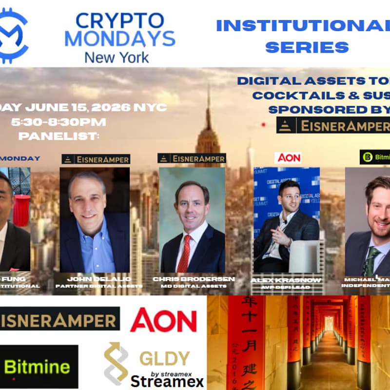 Cover Image for EisnerAmper, AON, BitMine(BMNR) Cocktails & Sushi - CM Institutional