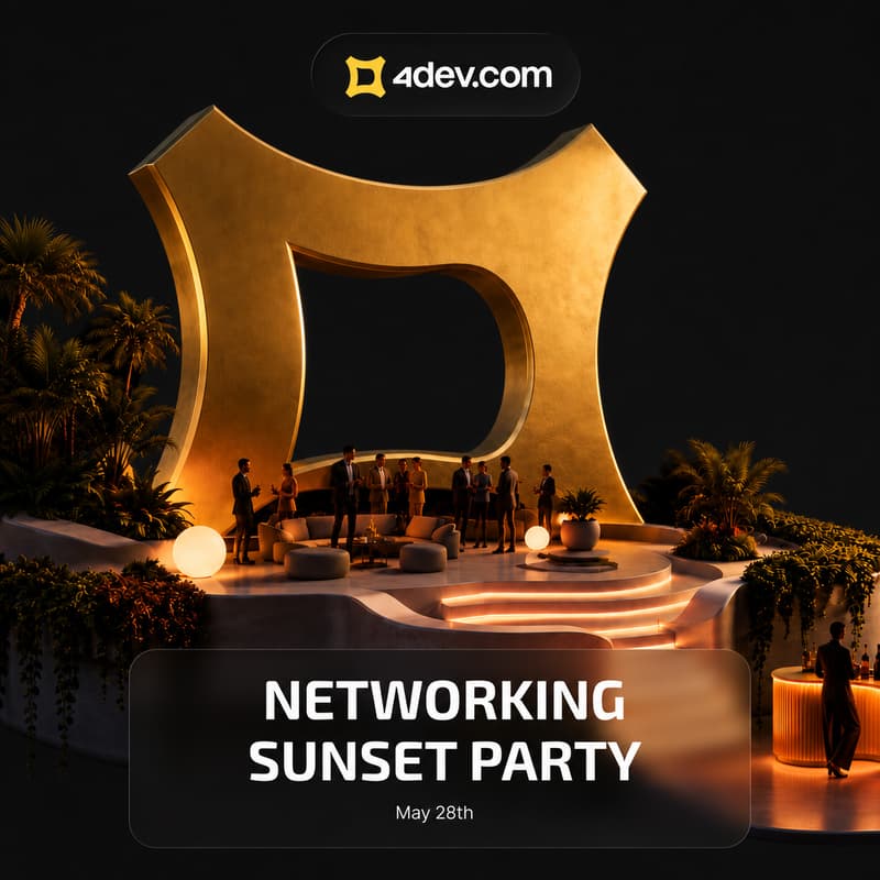 Cover Image for 4dev.com Networking Sunset Party