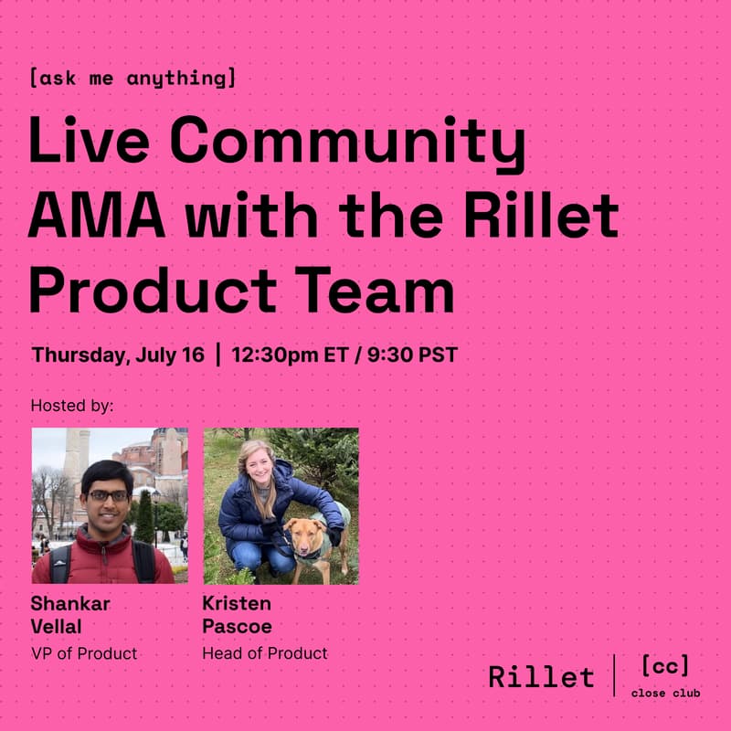 Cover Image for Live AMA with the Rillet Product Team