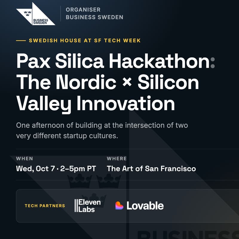 Cover Image for Pax Silica Hackathon: SF Tech Week