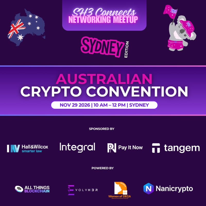 Cover Image for SH3 Connects Networking Meetup: Australia Sydney Edition- AusCon2026