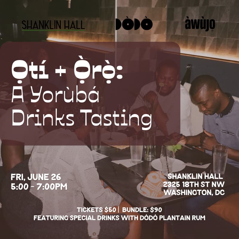 Cover Image for Ọtí + Ọ̀rọ̀: A Yoruba Tasting