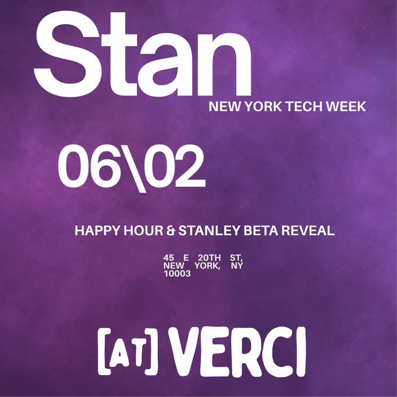 Cover Image for Stan x Verci: Happy Hour & Stanley Beta Reveal