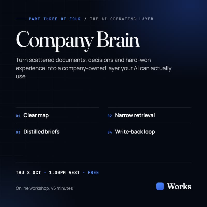 Cover Image for The Company Brain: Build the Knowledge Layer Your AI Can Actually Use