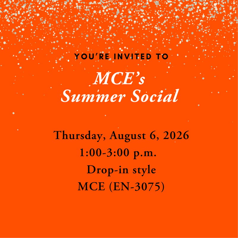 Cover Image for MCE Summer Social