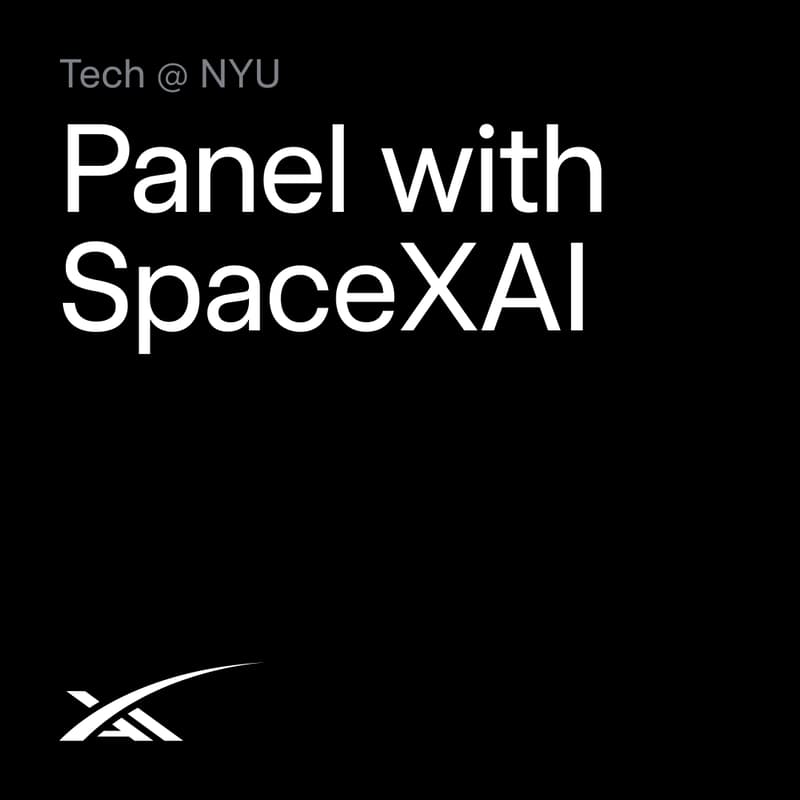 Cover Image for Tech@NYU - Panel with SpaceXAI