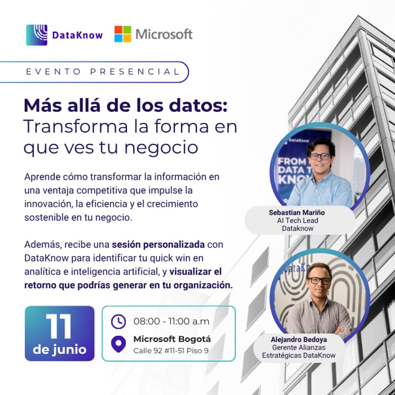 Cover Image for [Bogotá] Más allá de los datos: Transforma la forma en que ves tu negocio