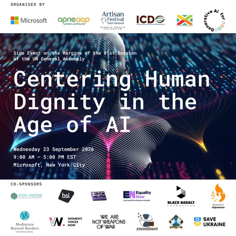 Cover Image for Centering Human Dignity in the Age of AI - Side Event on the Margins of the 81st Session of the UN General Assembly