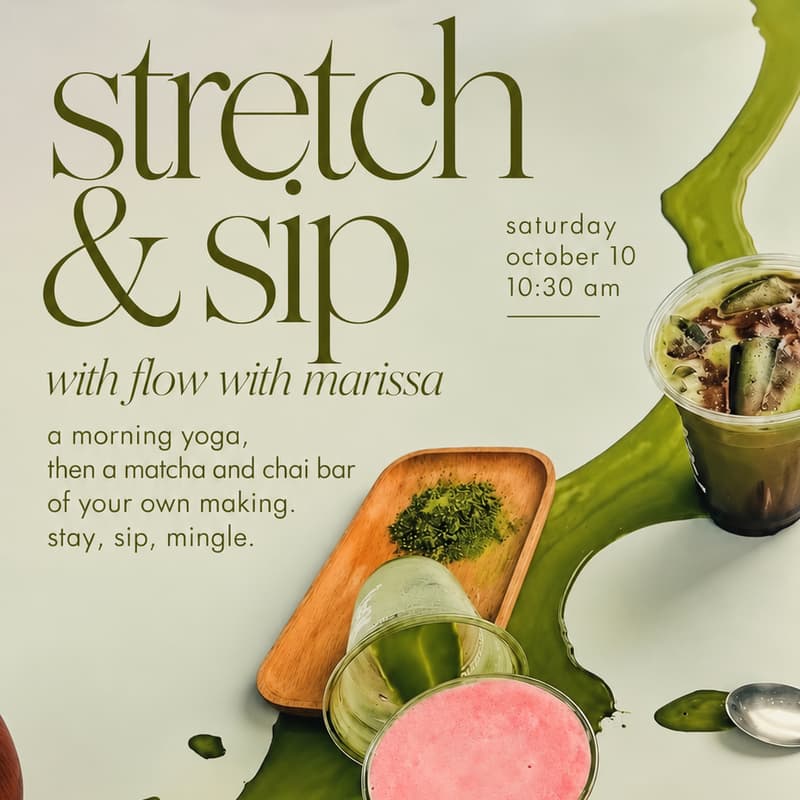 Cover Image for flow with marissa saturday series at studiolo 🍵