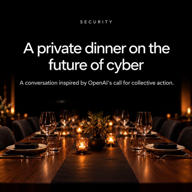 Cover Image for The Future of Cyber: Private Dinner (w/ The AI Collective)