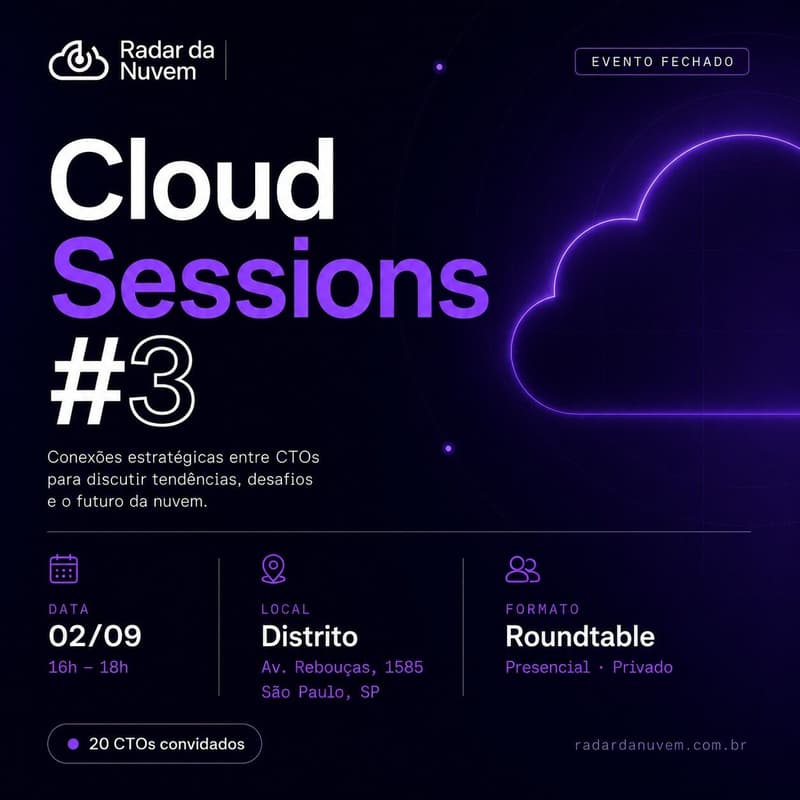 Cover Image for Cloud Sessions #3 - Gestão de Nuvem e IA [Exclusivo para CTOs]