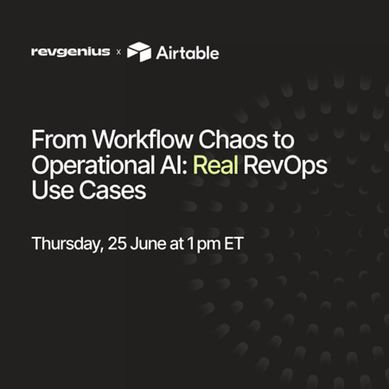 Cover Image for From Workflow Chaos to Operational AI: Real RevOps Use Cases