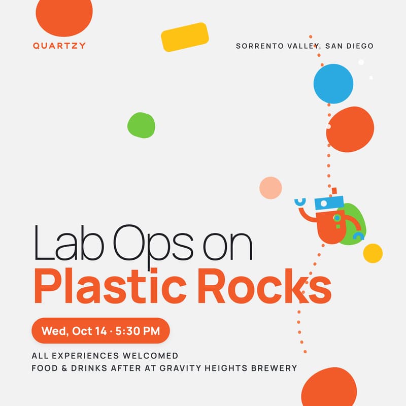 Cover Image for Lab Ops on Plastic Rocks: a Meet-Up for the San Diego Life Science community