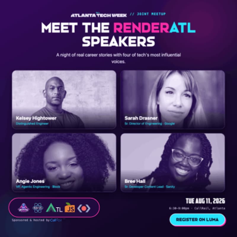 Cover Image for Meet Atlanta Tech Week & RenderATL Speakers!
