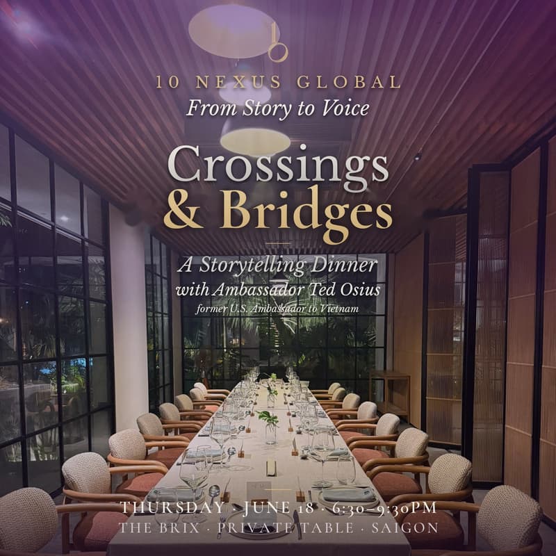 Cover Image for Crossings and Bridges: A 10 Nexus Supper Club with Ambassador Ted Osius