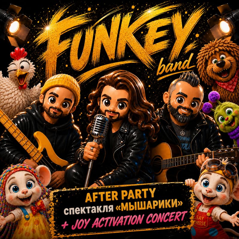 Cover Image for After-party спектакля «МыШарики» + FUNKEY band J.A.C.