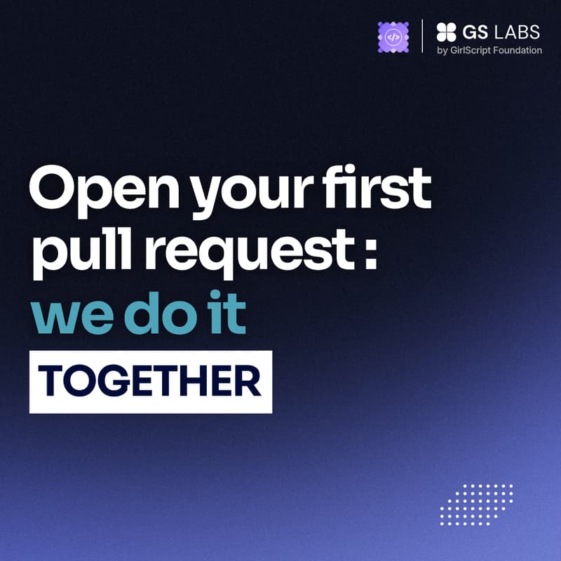 Cover Image for Open your very first pull request: we do it together