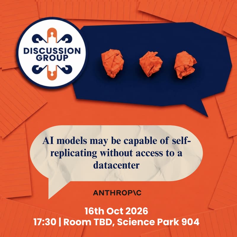 Cover Image for SAIN Amsterdam Discussion Group: Self-Replicating AI Models