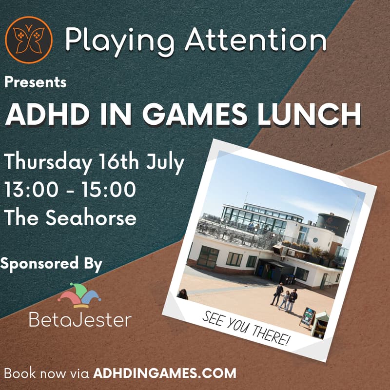 Cover Image for ADHD in Games Lunch - Develop 2026