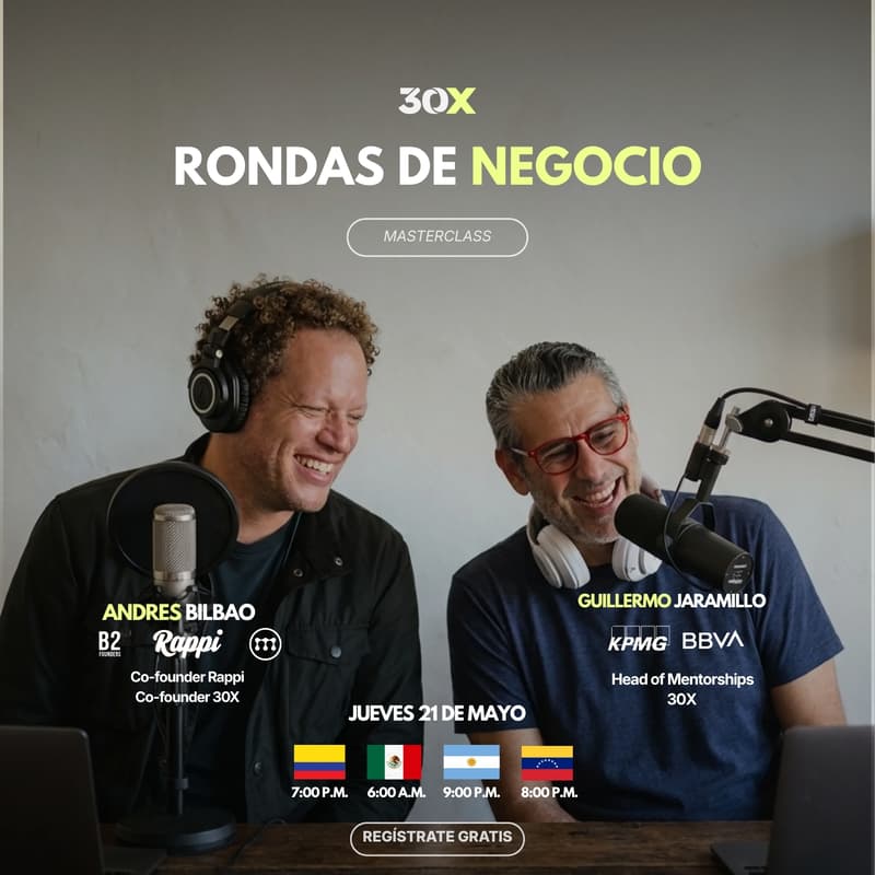Foto de portada de Rondas de Negocios con Guillermo Jaramillo y Andrés Bilbao