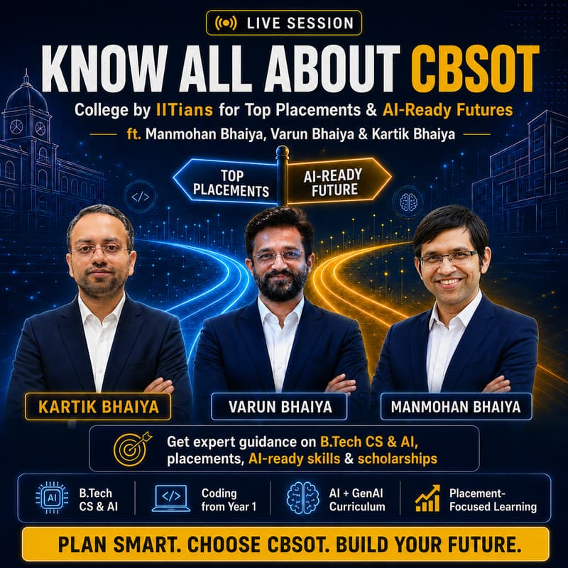 Cover Image for Know all About CBSOT: College by IITians for Top Placements and AI-Ready