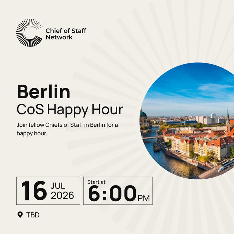 Cover Image for Berlin Chief of Staff Summer Happy Hour