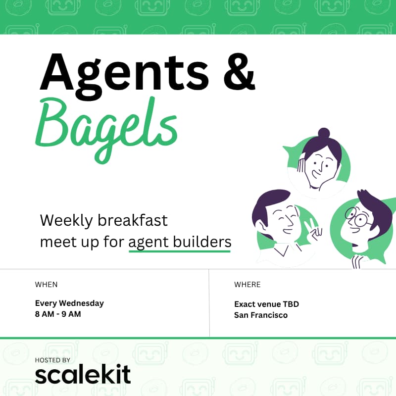 Cover Image for Agents & Bagels #2: Weekly breakfast meet up for agent builders