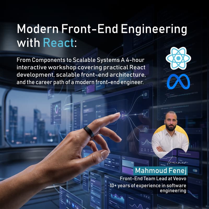 Cover Image for Modern Front-End Engineering with React: From Components to Scalable Systems