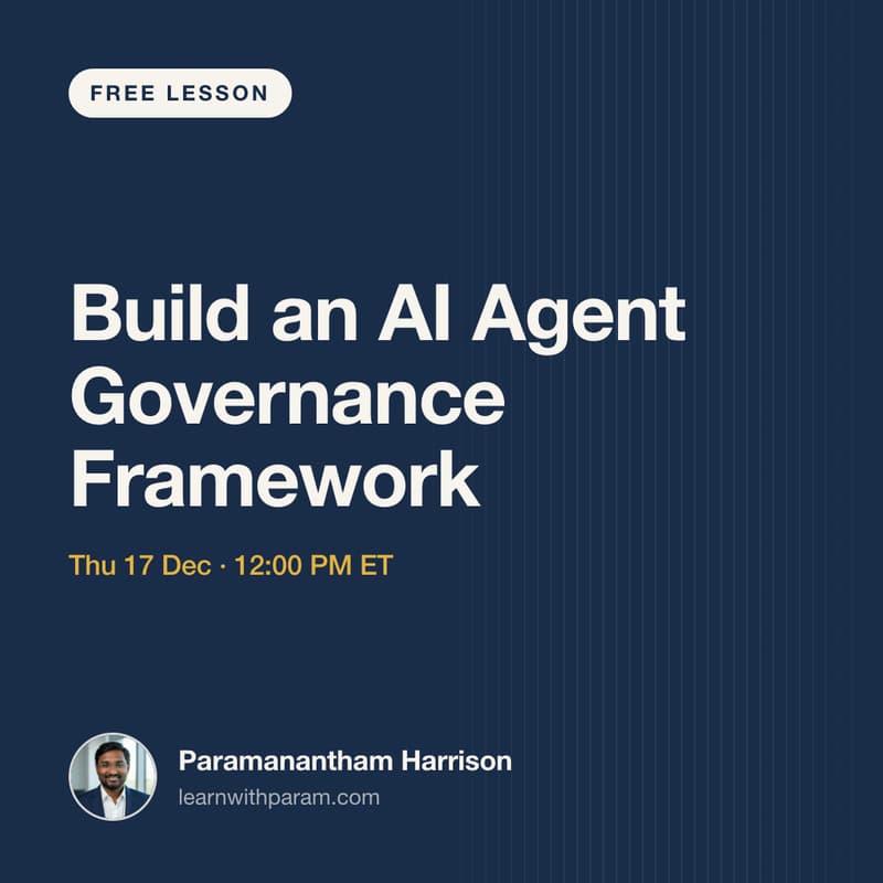 Cover Image for Build an AI Agent Governance Framework