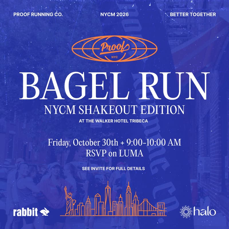 Cover Image for PROOF x rabbit - NYCM Bagel Shakeout Run