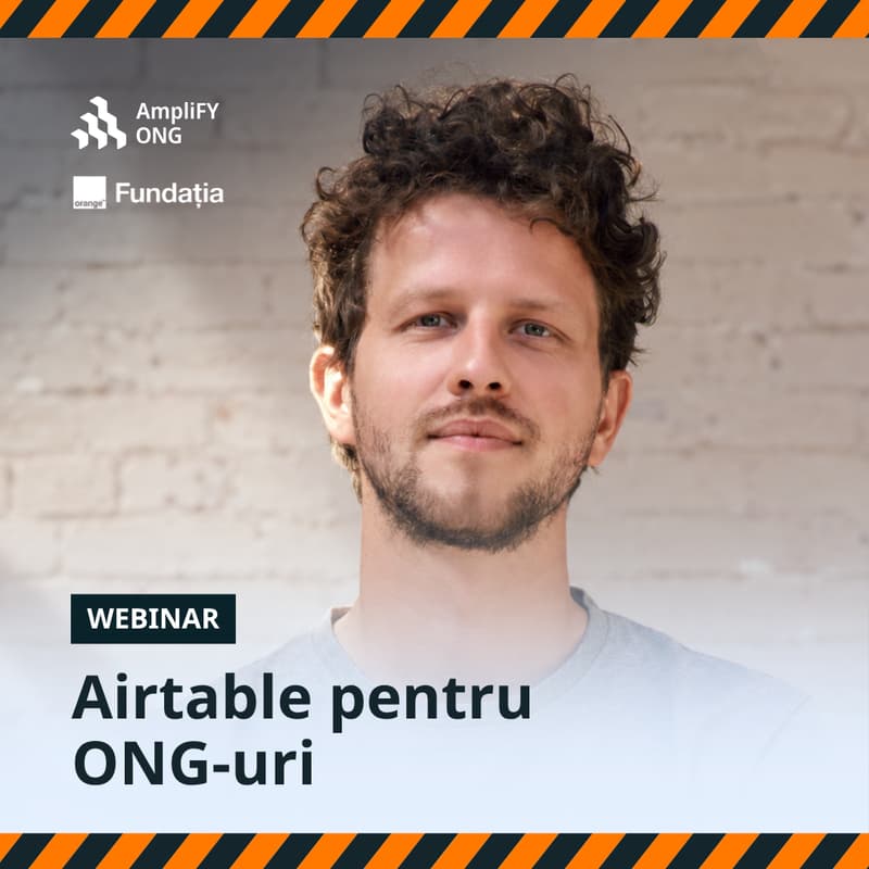 Cover Image for [Webinar AmpliFY ONG] Airtable pentru ONG-uri. Cum îți organizezi datele ca să urmărești mai ușor impactul activităților