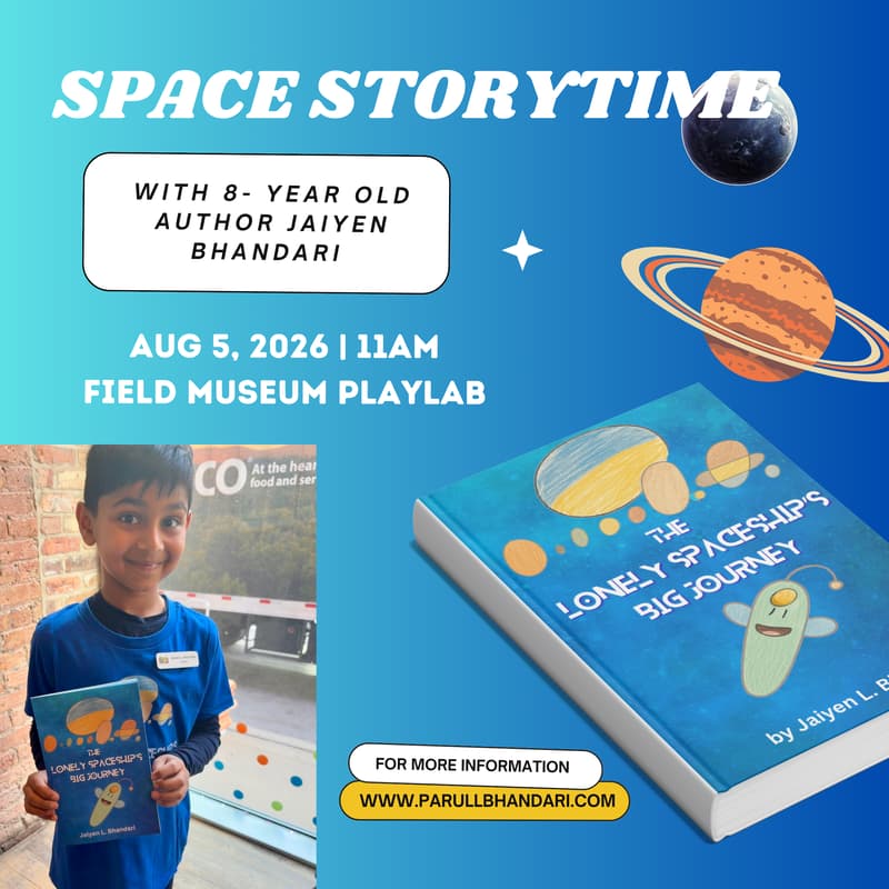 Cover Image for Space Storytime and Crafts with Young Author Jaiyen L. Bhandari