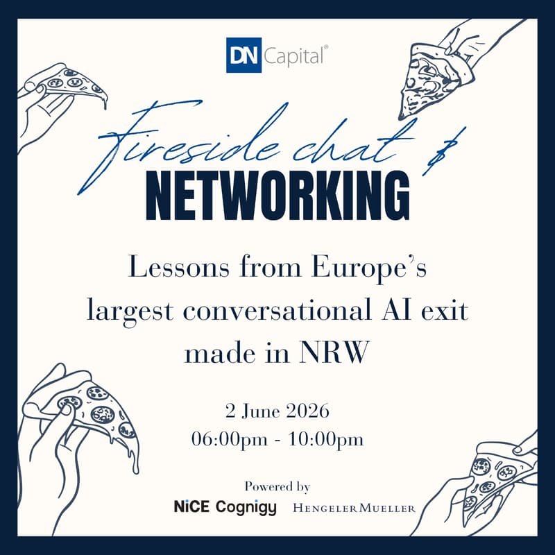 Cover Image for DN Capital Fireside Chat & Networking Evening with Cognigy: Lessons from Europe’s largest conversational AI exit made in NRW