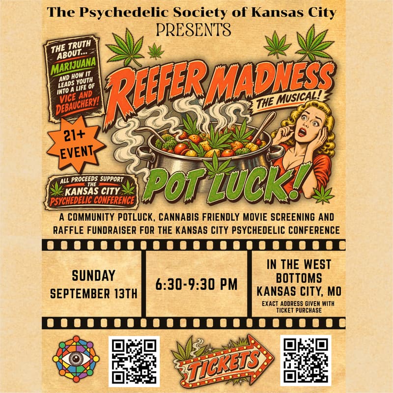 Cover Image for PSKC Community Potluck & Fundraiser feat. Reefer Madness the Musical! (21+ Event)