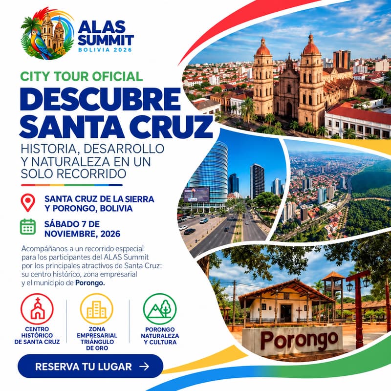 Cover Image for ALAS Summit 2026 | City Tour – Descubre Santa Cruz 🇧🇴