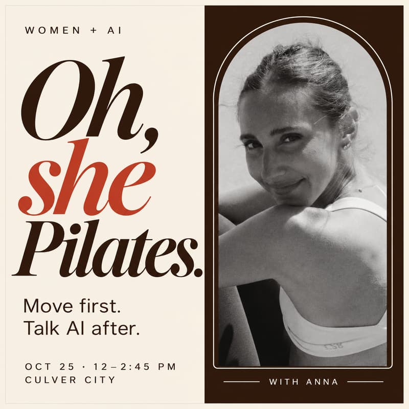 Cover Image for Women + AI LA x Homebody Collab: Oh, She Pilates