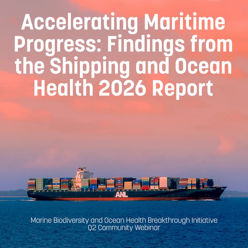 Cover Image for Accelerating Maritime Progress: Findings from the Shipping and Ocean Health 2026 Report