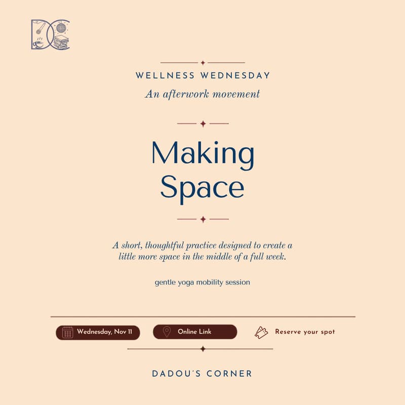 Cover Image for Wellness Wednesday: Making Space