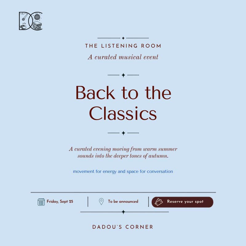 Cover Image for The Listening Room: Back to the Classics