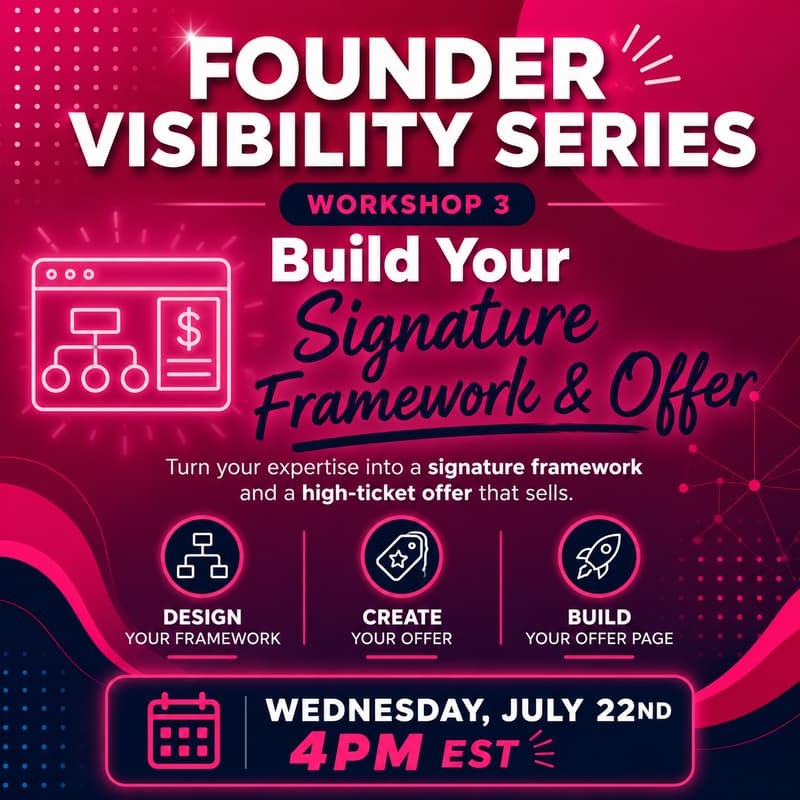Cover Image for Founder Visibility Series: Workshop 3