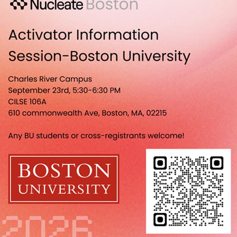 Cover Image for Nucleate Boston Activator Info Session- Boston University