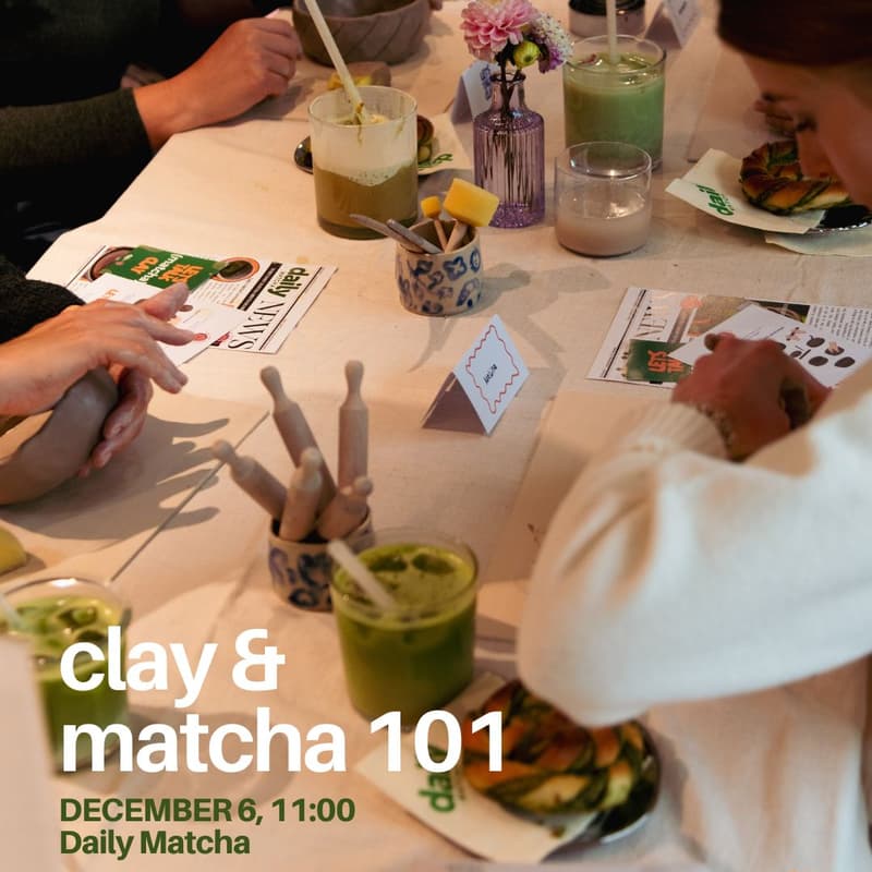 Cover Image for clay & matcha 101 - christmas edition